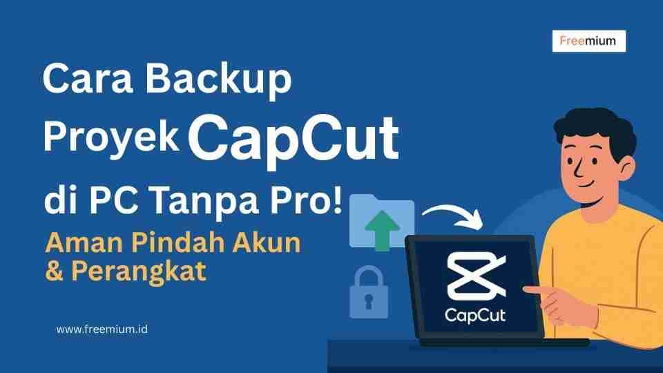 Cara Backup Proyek CapCut di PC Tanpa Pro, Aman Meski Ganti Akun & Perangkat