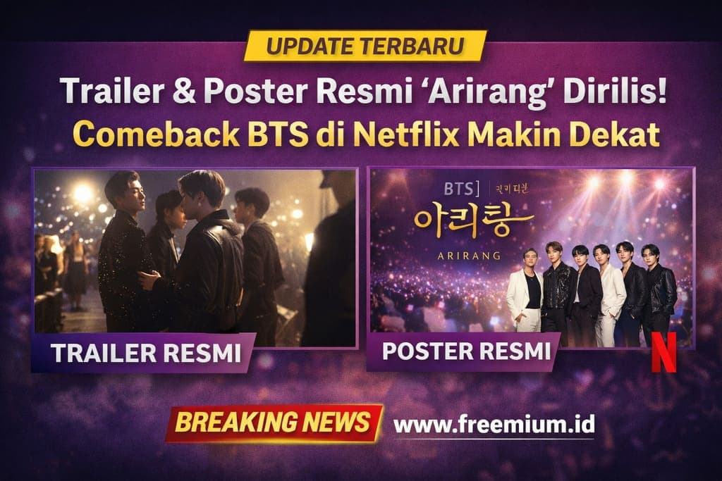 UPDATE TERBARU: Trailer & Poster Resmi “Arirang” Dirilis, Comeback BTS di Netflix Makin Dekat