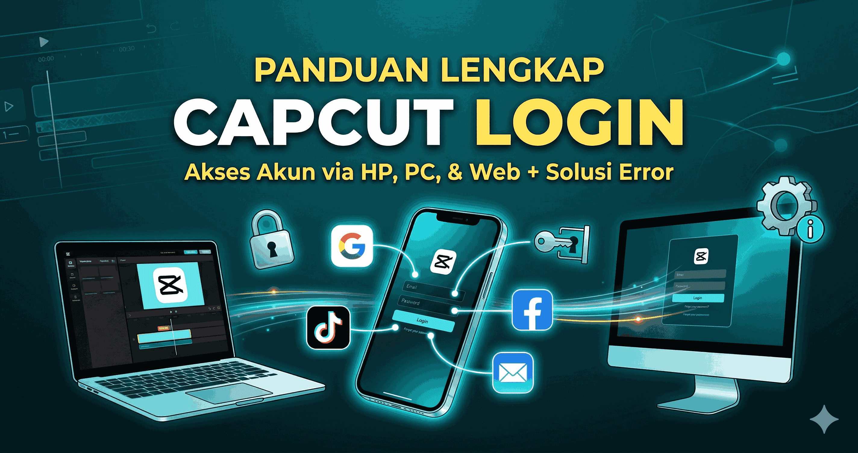 CapCut Login Error? Ini Cara Masuk Akun & Atasi Lupa Password