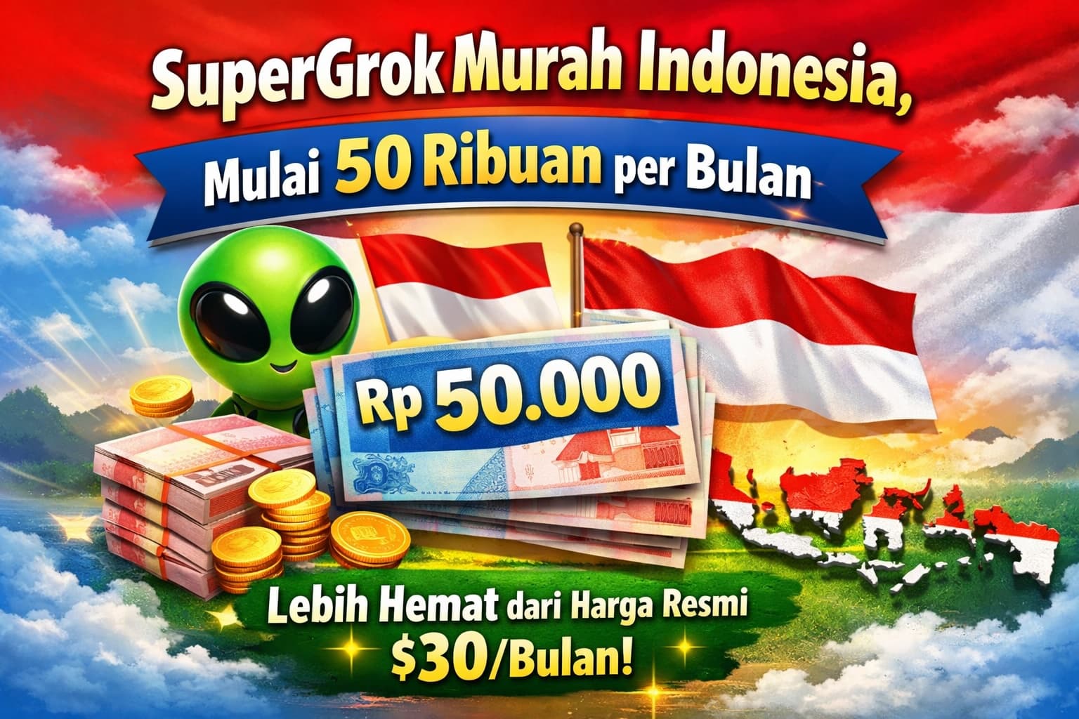 SuperGrok Murah Indonesia, Mulai 50 Ribuan per Bulan: Lebih Hemat dari Harga Resmi