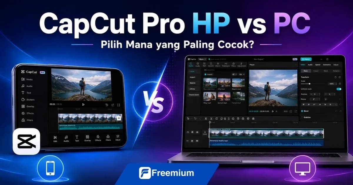 CapCut Pro HP vs PC: Perbedaan, Harga, dan Pilih Mana?