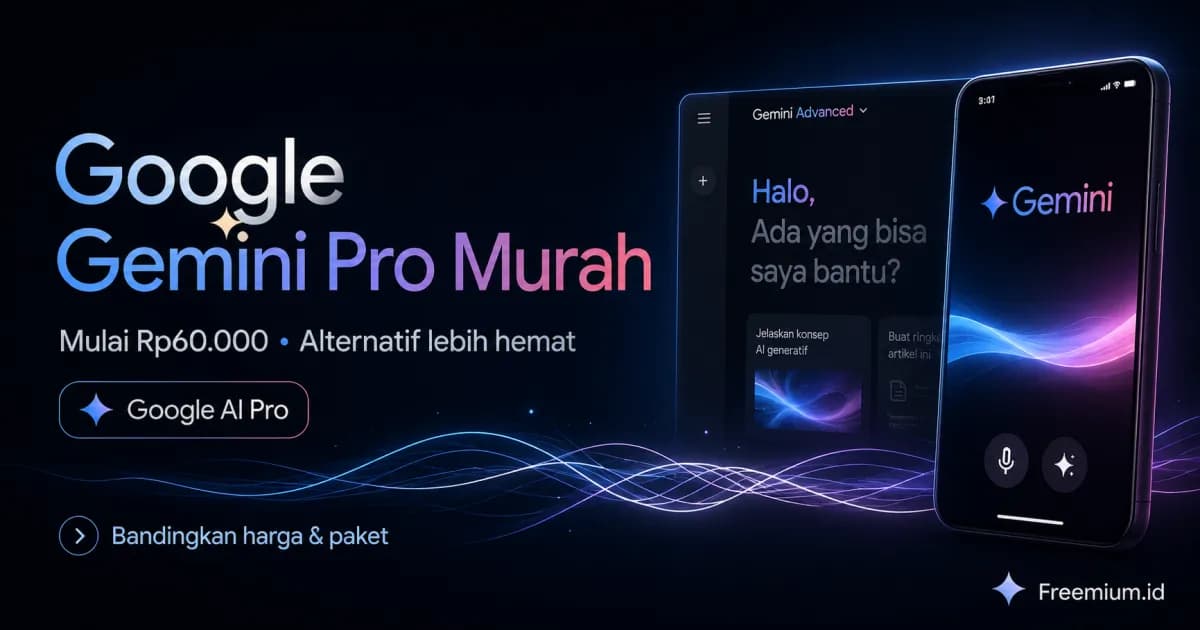Google Gemini Pro Murah: Langganan AI Pro Mulai Rp60.000