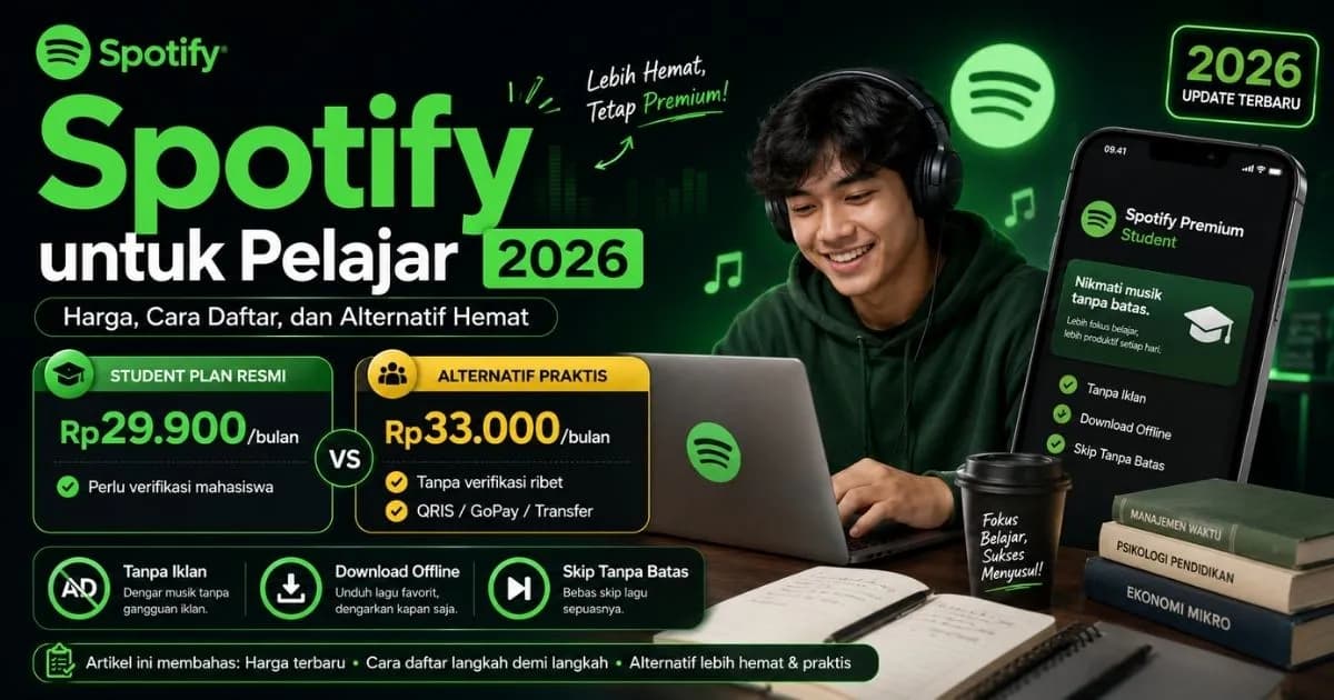 Spotify untuk Pelajar 2026
